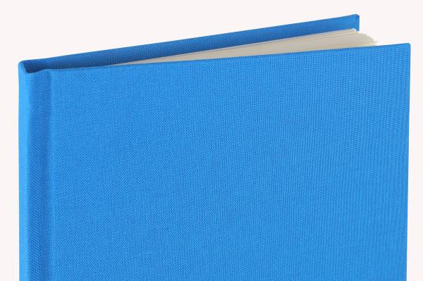 Notebook linen cover cyan